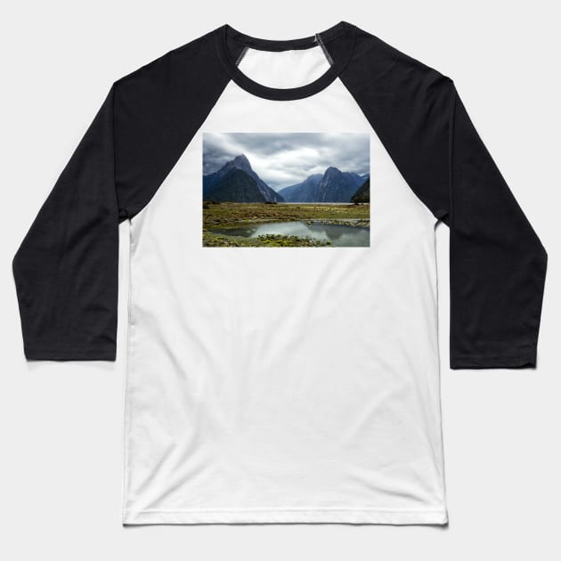 Typical Milford Sound Baseball T-Shirt by krepsher